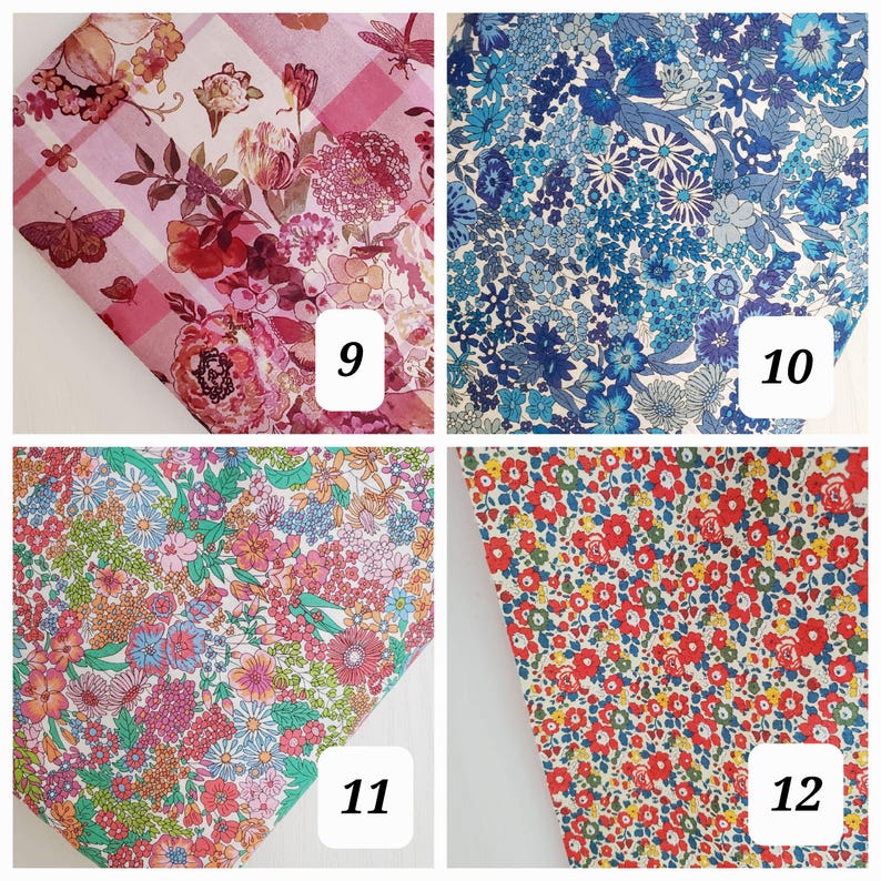 Liberty of London Schlafmaske / Tana Lawn Baumwolle 100% / Handgefertigt / Leichtgewicht / Seidenartiger Griff Bild 6