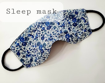 Liberty of London Sleep Mask / Tana Lawn Cotton 100% / Handmade / Lightweight / Silk-like Touch
