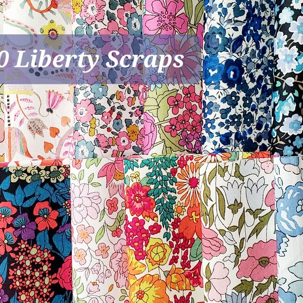 60 prints Liberty 3,5" x 3,5" Tana Lawn Patchwork Mini Charms pack 30 Alle verschillende prints (x 2)- AA