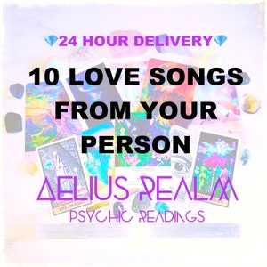 Canciones de amor de mi persona de interés Lectura psíquica