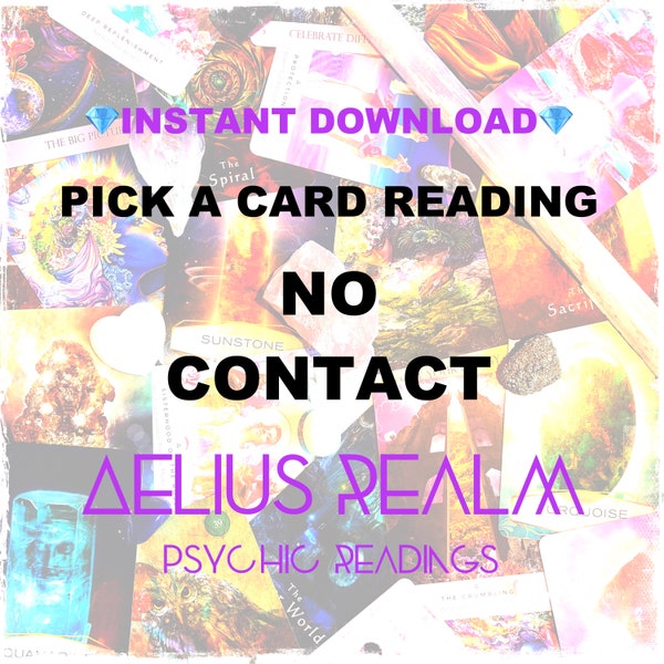 Geen contact Dezelfde dag Psychische Lezing Pick-a-Card Tijdloos