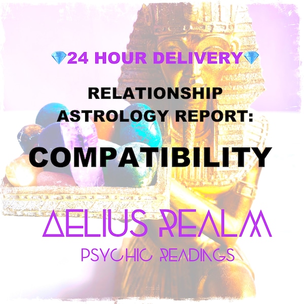 Compatibility Report Couples Natal Chart Astrology Zodiac Report