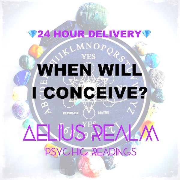 Pregnancy Reading, When Will I Conceive Etsy