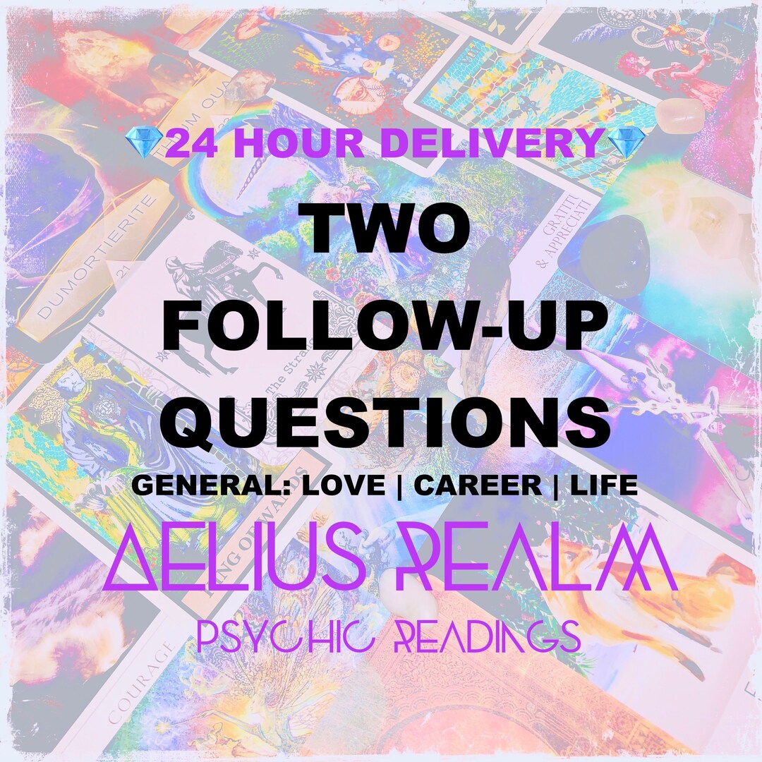 Two Follow-up Questions Psychic Reading - Etsy