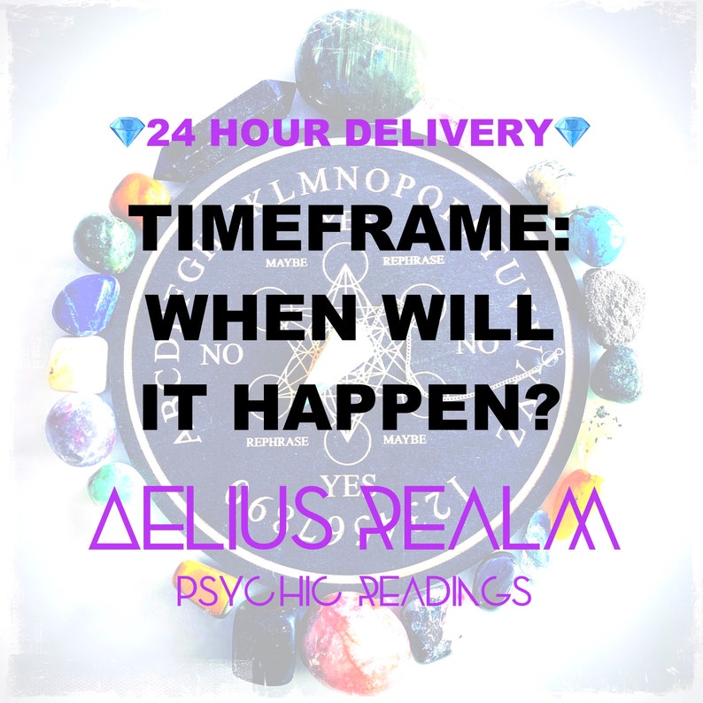 Timing Timeframe When Will It Happen Question Quick Answer Urgent Response Emergency Guidance Same Day Psychic Reading zdjęcie 1