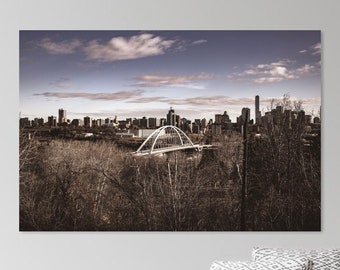Walterdale Bridge & Edmonton's Skyline - Canada - Unframed Photography Print - Fine Art Print - Wall Print - Wall Décor