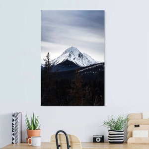 Jasper Mountain Peak Canada Unframed Photography Print Fine Art Print Wall Print Wall Décor image 1