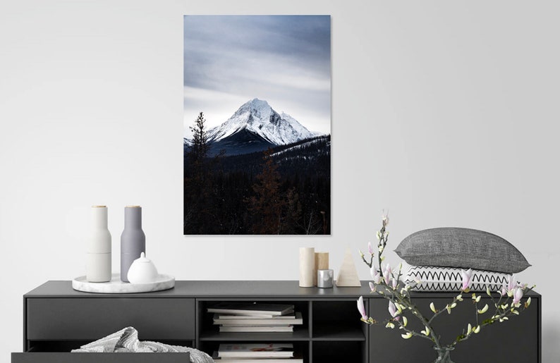 Jasper Mountain Peak Canada Unframed Photography Print Fine Art Print Wall Print Wall Décor image 5