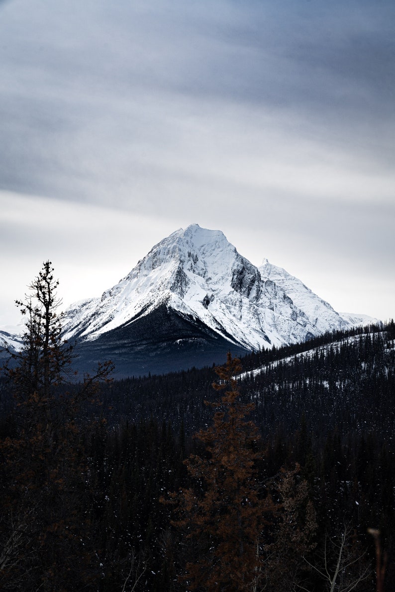 Jasper Mountain Peak Canada Unframed Photography Print Fine Art Print Wall Print Wall Décor image 2