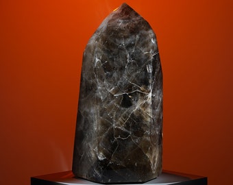 Giant smoky crystal quartz, decorate your home or workplace with the very unique a museum collection crystal quartz. Gift for family.