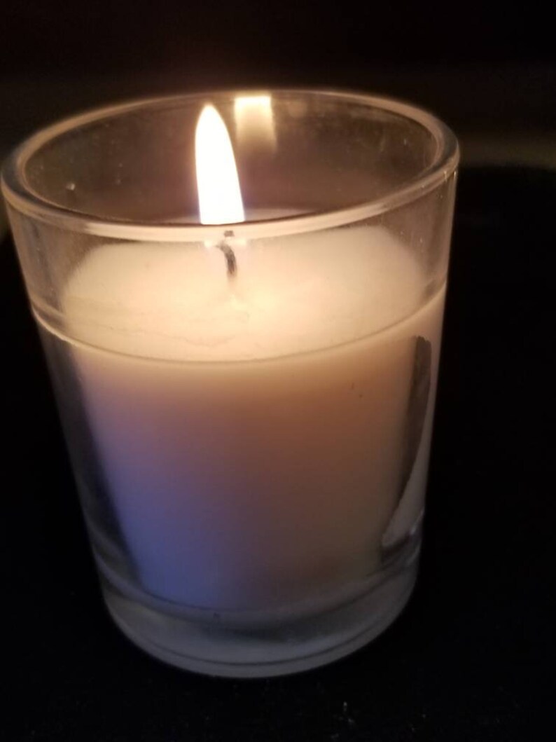 Samhain Altar Candle Ritual Candles Dressed Votive in Glass Etsy