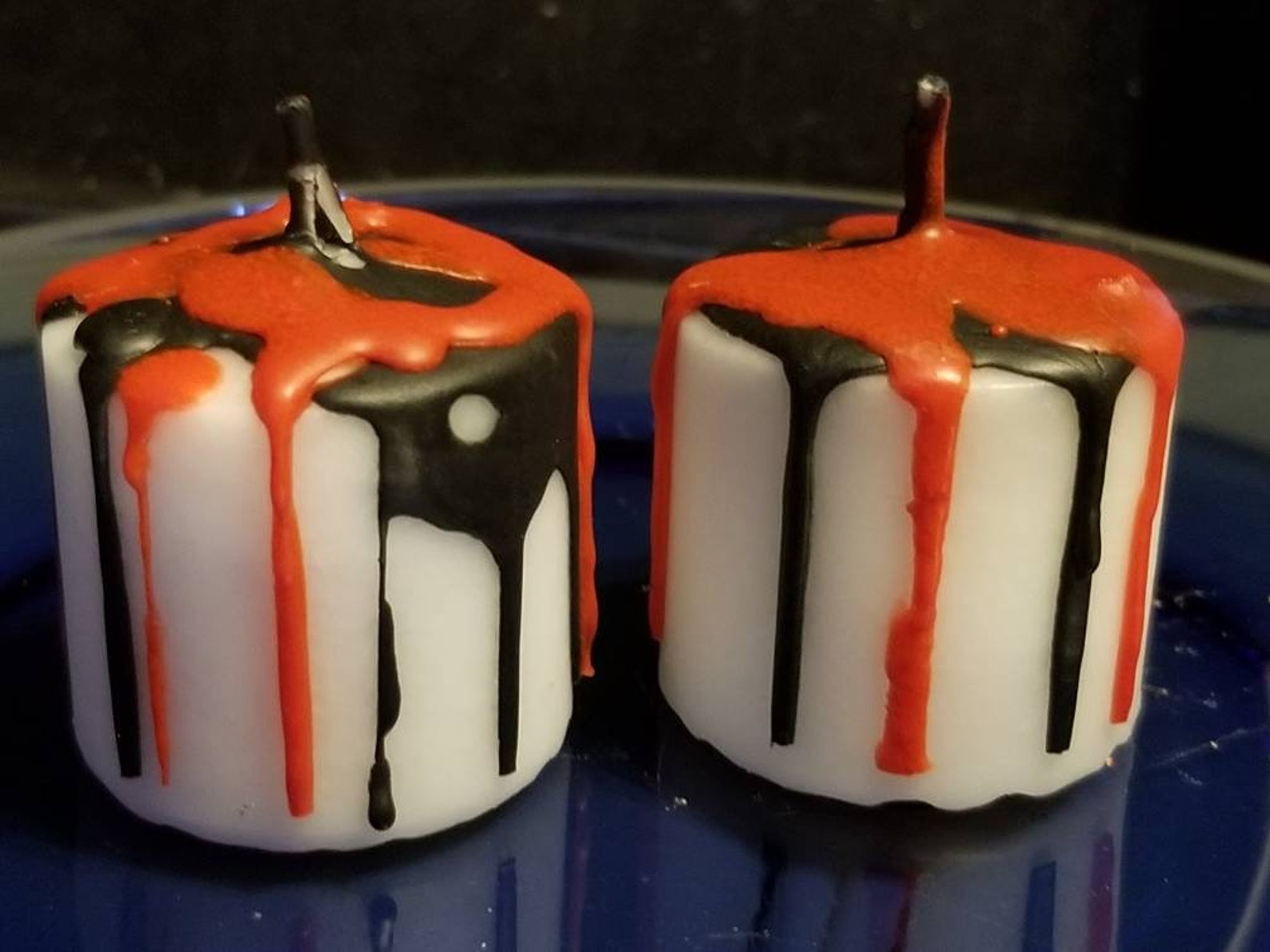 Samhain Altar Candle Color Drip Votive Spell Candles Fall Etsy