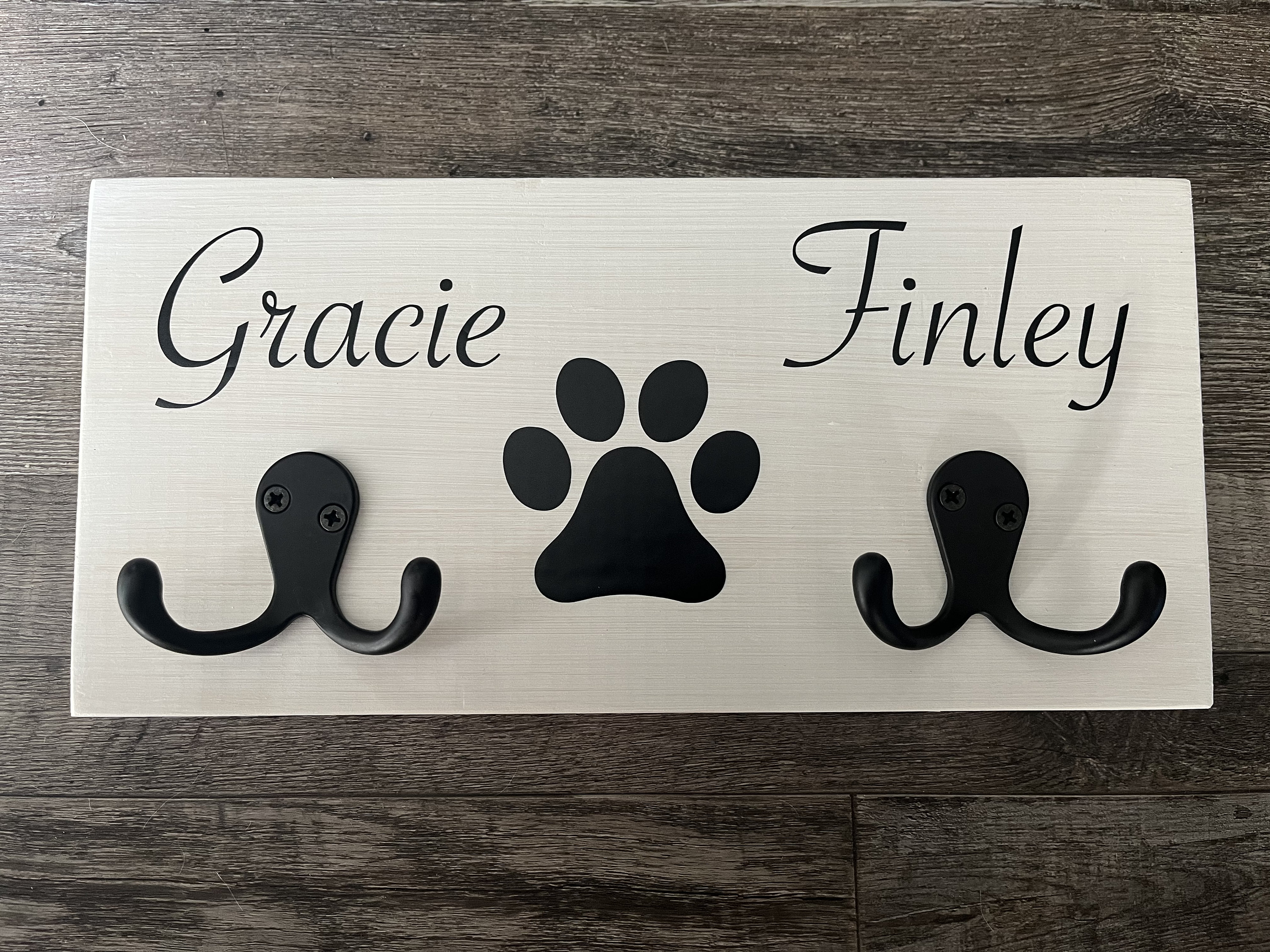 Personalized Dog Leash Holder Etsy