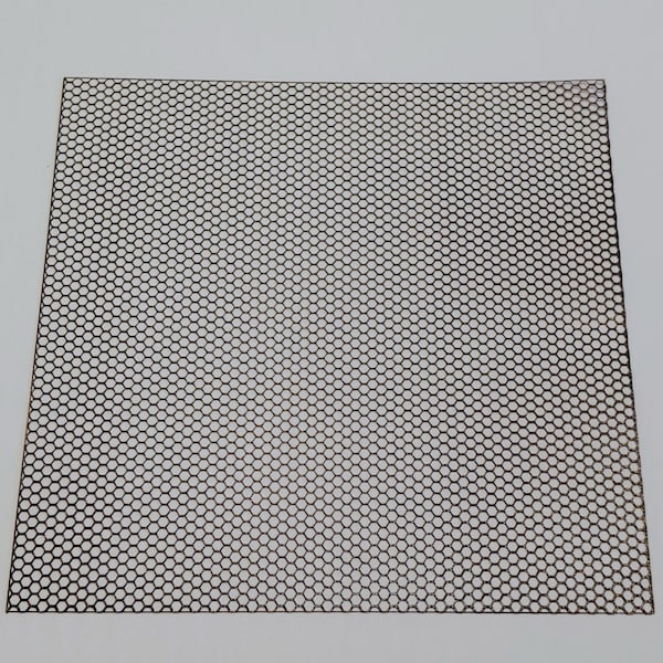 Hexagonal Pattern Mesh, 3 sheets, 20cm x 20cm x 0.4mm