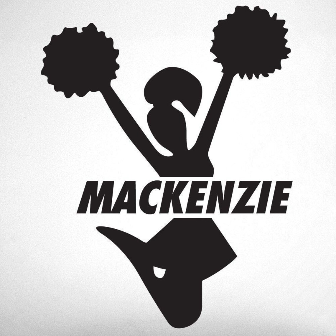 PERSONALIZED Cheer Decal Etsy