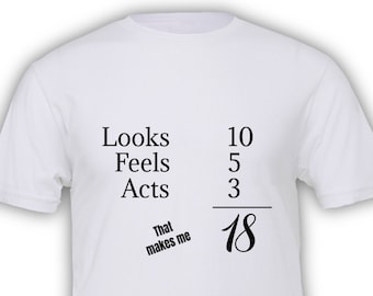 Funny 18th Birthday Tshirt - Eighteenth Bday Present - FREE US SHIPPING