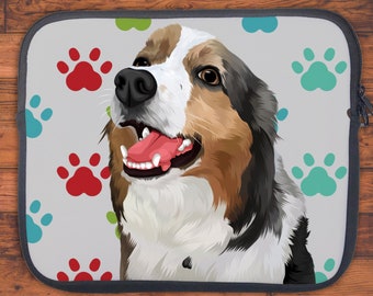 Cute Pet Dog and Many Cats Laptop Notebook Handle Sleeve Bag Case Cover for 15 inches MacBook Pro Twin Sides Printing Cute Pet Dog and Many Cats Laptop Notebook Handle Sleeve Bag Case Cover for 15 inches MacBook Pro Twin Sides Printing
