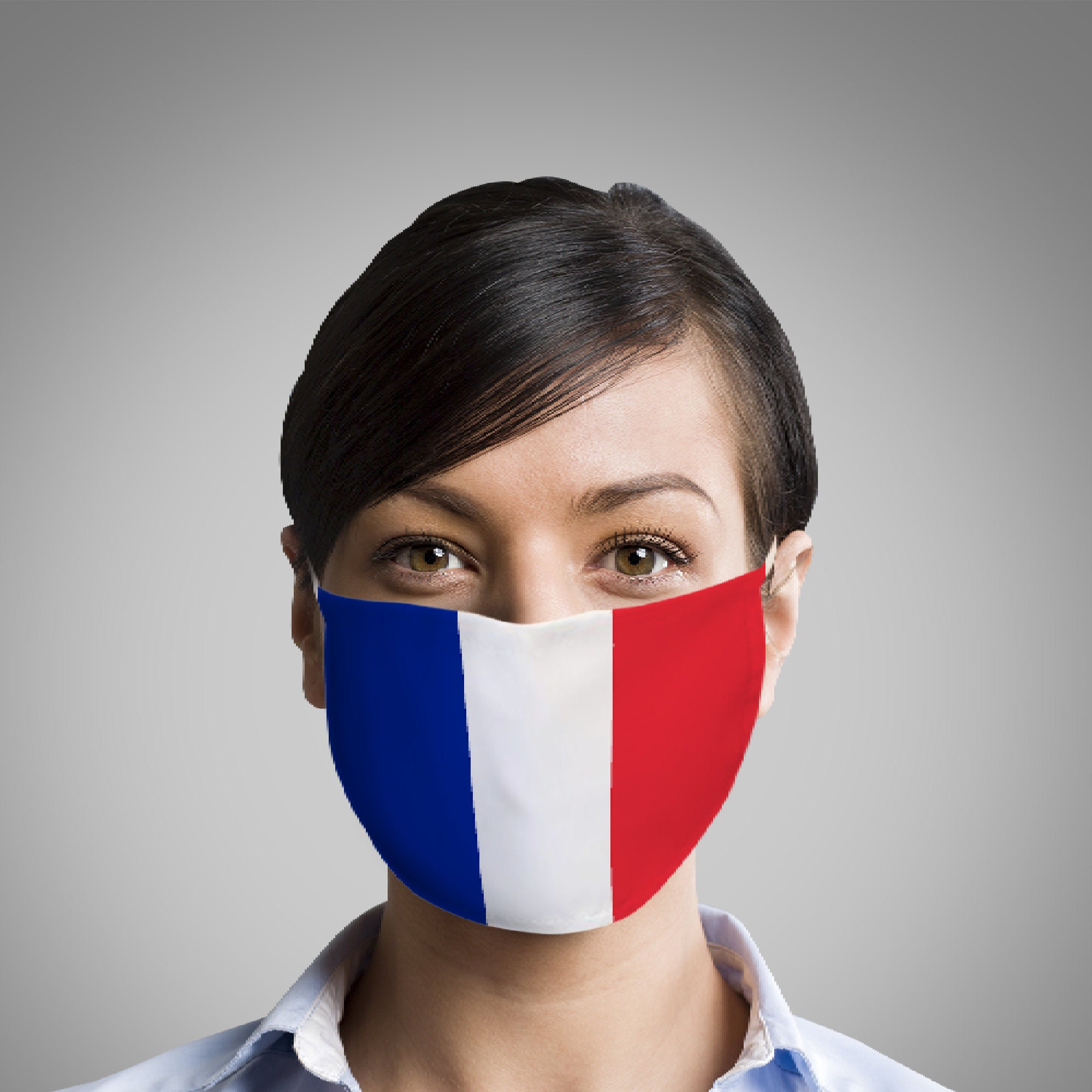 France Flag Face Mask French Flag Mask Unisex Face Mask Etsy