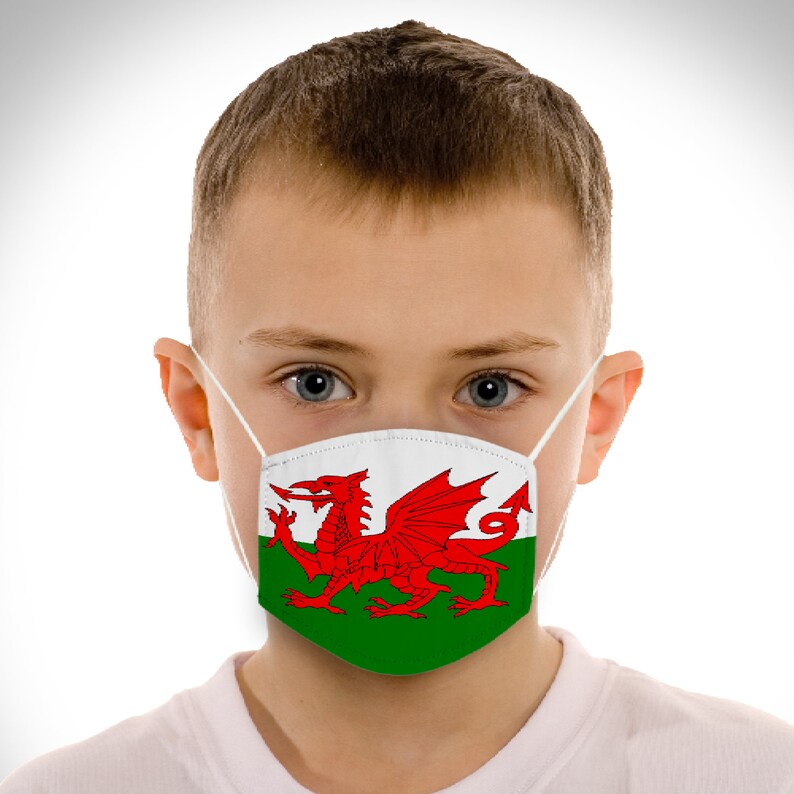Wales Face Mask Welsh Face Mask With Filter Unisex Face Etsy