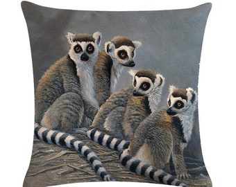 Lemur pillow | Etsy Lemur Pillow Lemur Throw Pillow Custom