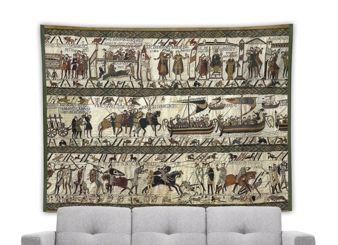 Medieval Military Wall Tapestry Historical Wall Hanging Battle of