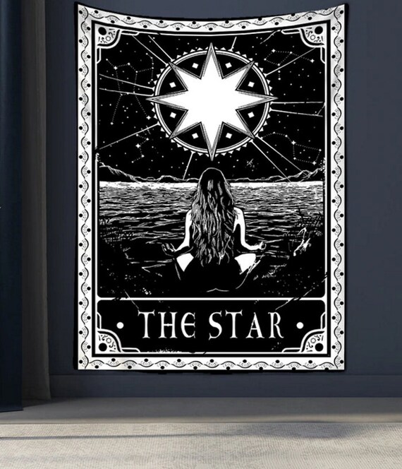 Tarot Tapestry Wall Hanging the World Tarot Card Wall Tapestry Flag Tapestries Aesthetic Living Room Bedroom Dorm Decor Etsy