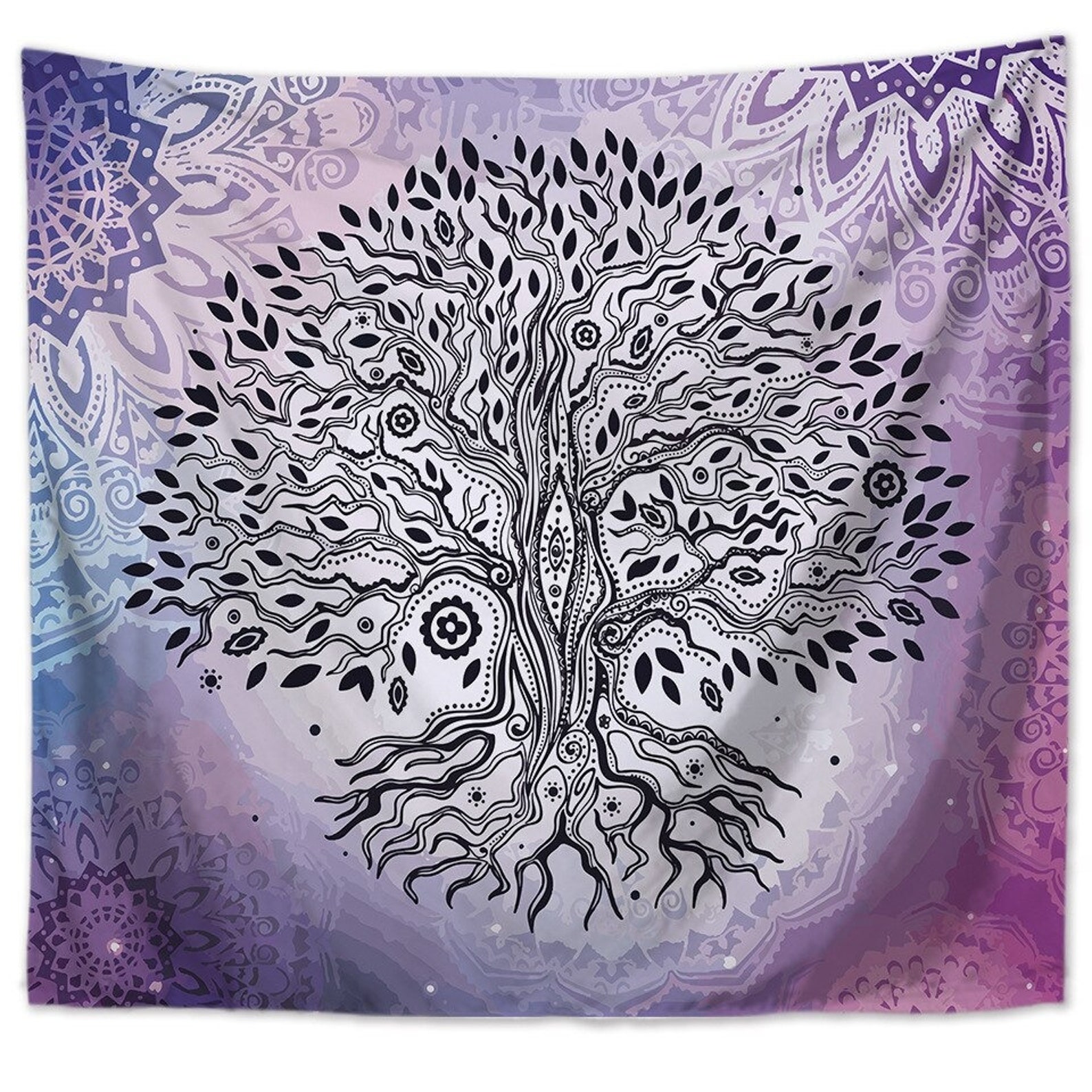 Tapestry Tree of Life Wall Tapestry Mandala Wall Hanging Wall Etsy