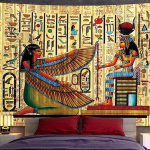 Ancient Egyptian Tapestry - Wall Hanging Tapestry - Egyptian Art Tapestries for Home Decor