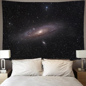 Galaxy Tapisserie für Schlafzimmer Große und kleine Weltraum Wandbehang Tapisserien Dekor für Schlafzimmer Wohnzimmer Wohnheim College
