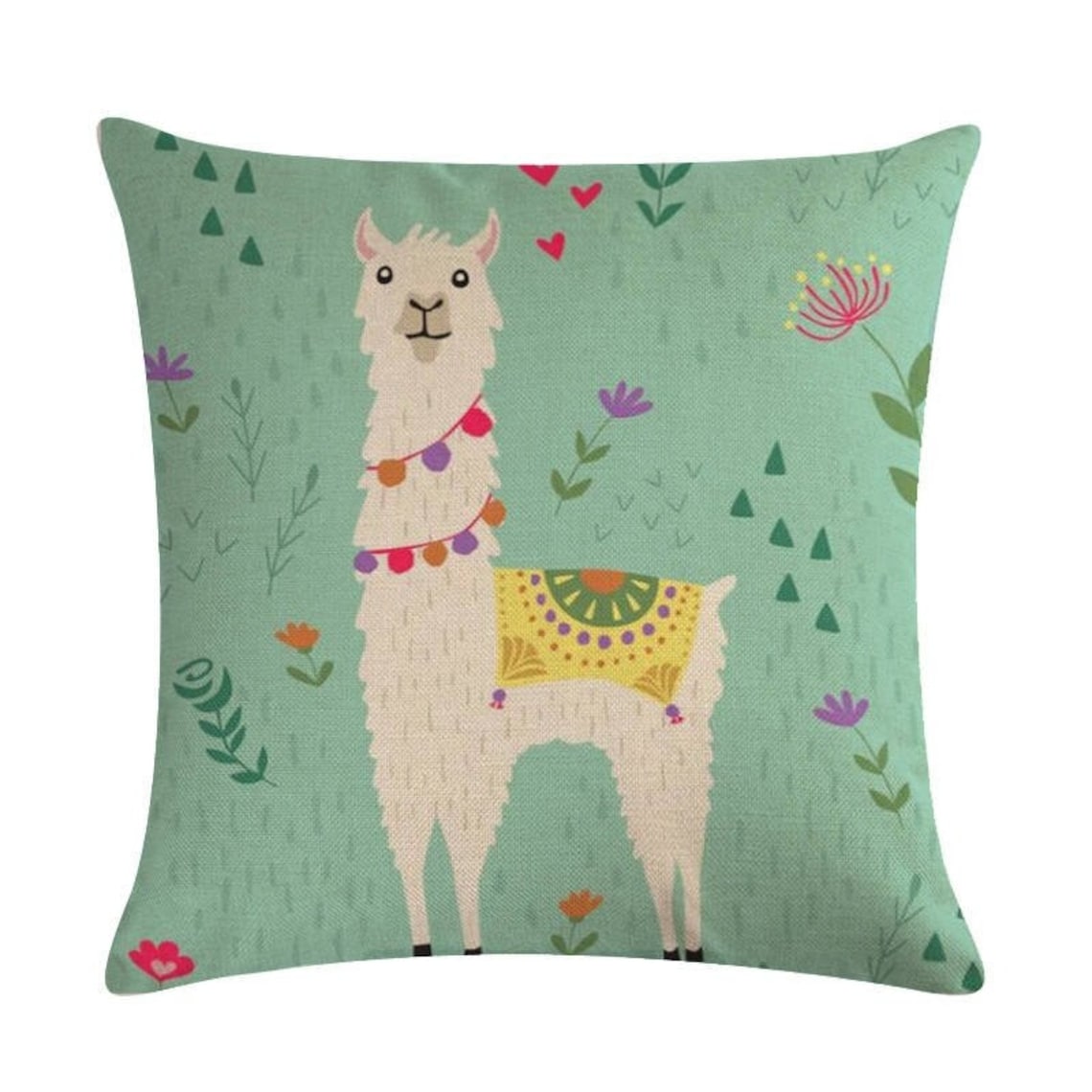 Llama Pillow Cover Llama Alpaca Cushion Cover Modern Fashion Etsy