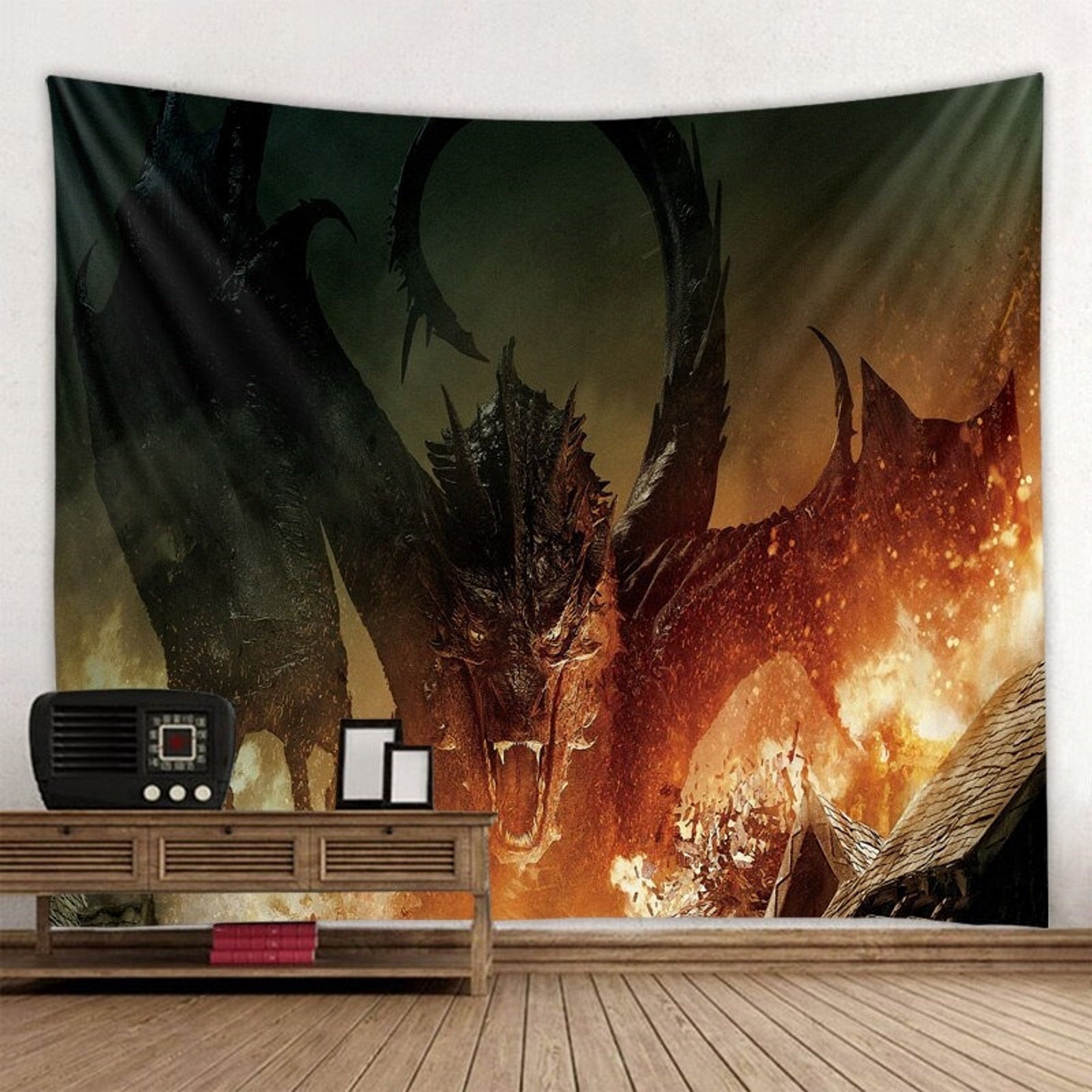 Evil Dragon Tapestry Fantasy Wall Hanging Gothic Wall Decor - Etsy