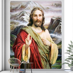 Jesus Tapestry Religious Christian Wall Hanging Jesus Christ Tapestries for Wall Decor