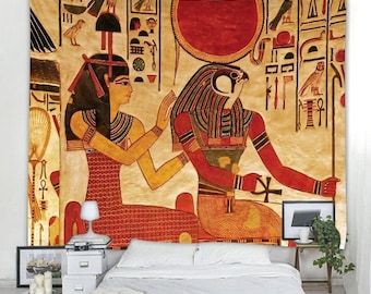 Egyptian Tapestry Ancient Egyptian Wall Tapestry  Historical Decoration Wall Hanging