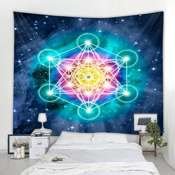Metatrons Cube Wall Art Etsy