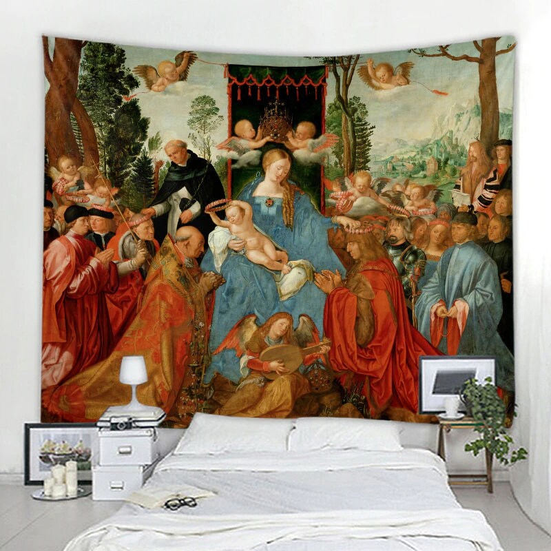 Wall Tapestry Adapted From Oil Painting Art Tapestries for Home Bedroom Living Room Decoration Etsy Canada
