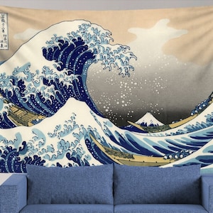 神奈川沖浪裏タペストリー | 神奈川沖浪裏 | 日本のタペストリー