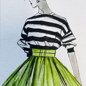 Handgemalte ,,Aquarell- Illustration"  17x24