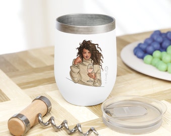 Rose All Day // Wine Tumbler