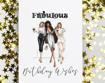 Fabulous Birthday Wishes Greeting Card