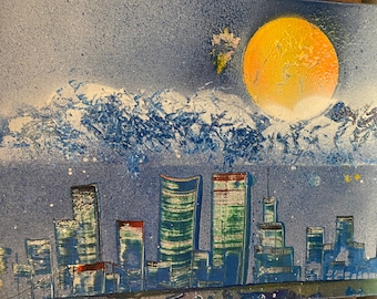 NYC spray paint art