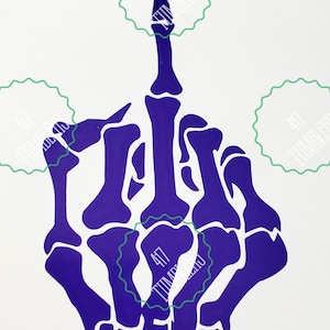Middle Finger Car Decal