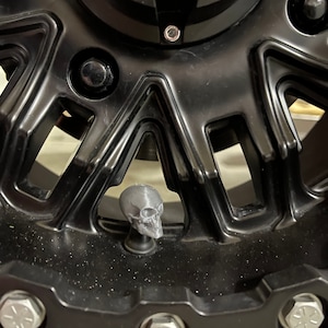 3D Printed Skull Tire Valve Caps