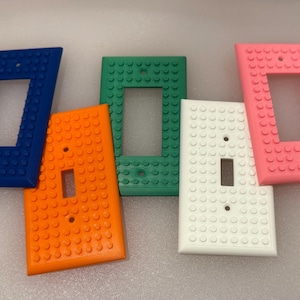 Brick (LEGO) inspired Light Switch Plate