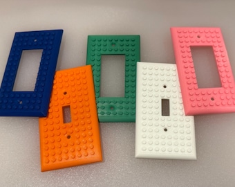 Brick (LEGO) inspired Light Switch Plate