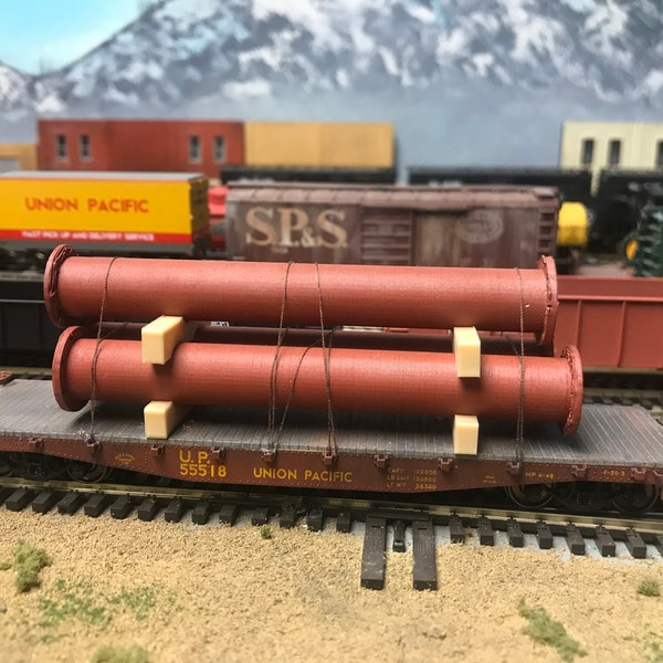 HO Scale Pipe load for flatbed cars