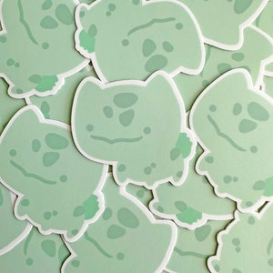 Cute Grass Turtle Vinyl Sticker
