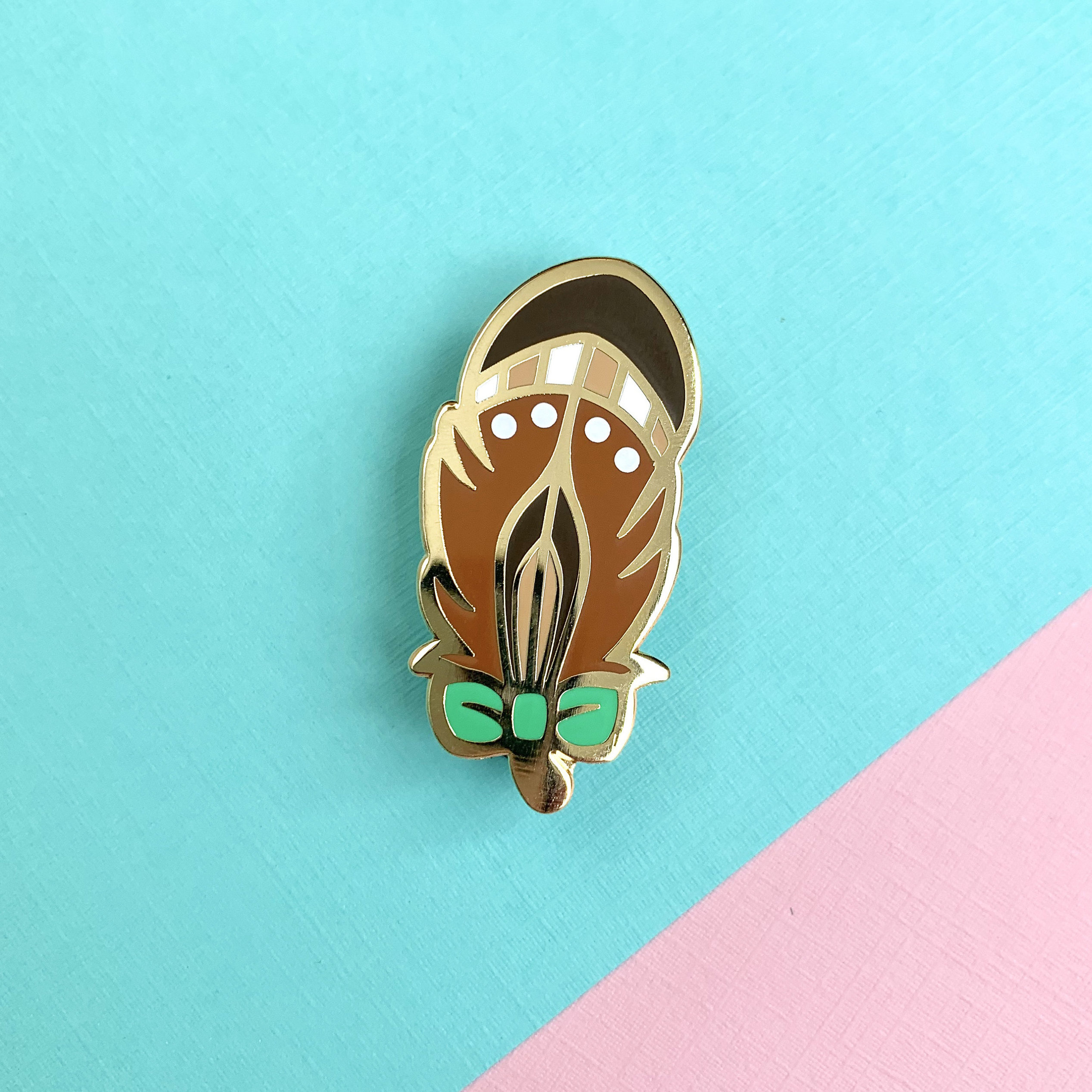 Blathers Feather Enamel Pin - Etsy