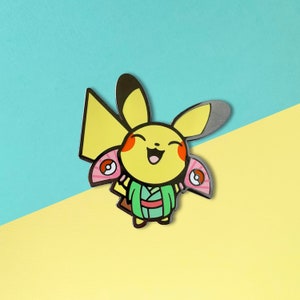Cute Electric Mouse Haori Enamel Pin