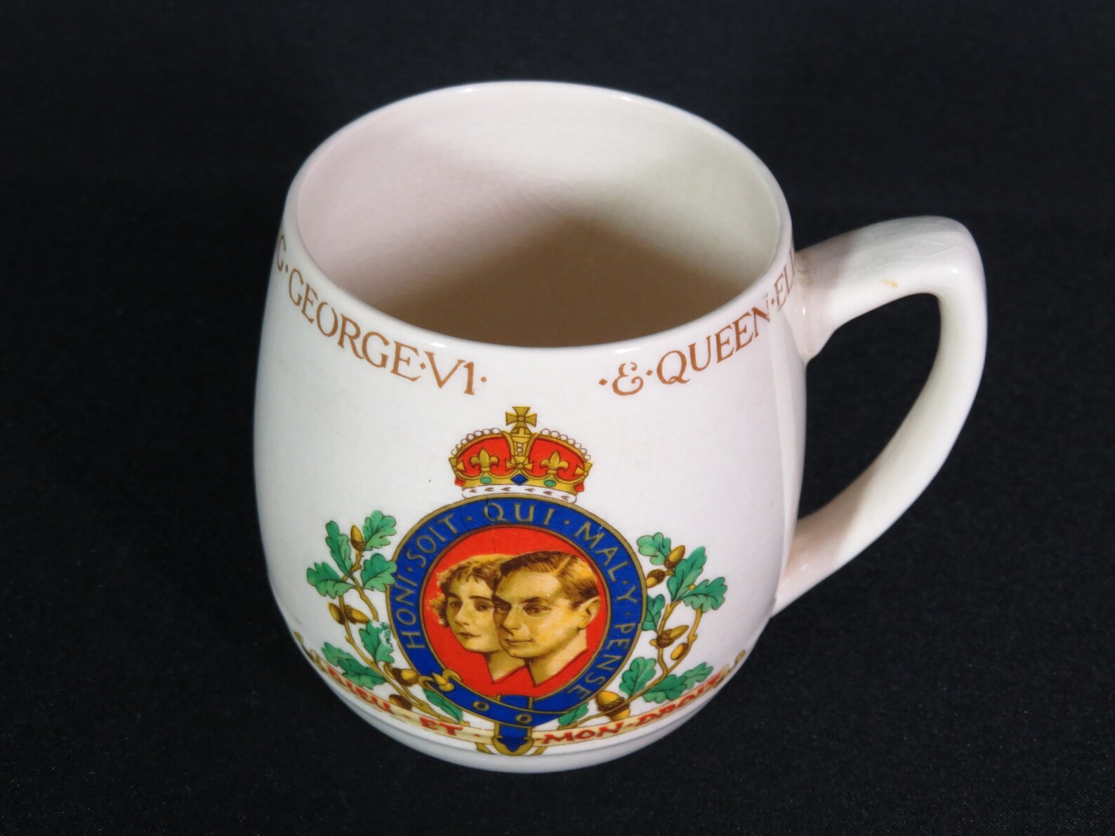 Vintage King George VI & Queen Elizabeth Coronation Mug/ 1937 | Etsy