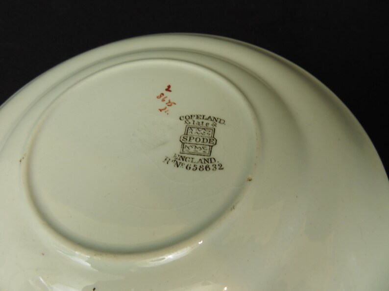 Vintage Copeland Spode Decorative Display Bowl and Side Plate Etsy UK